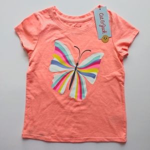 New Cat & Jack 4T Butterfly Shirt